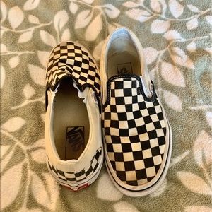 Checkered Vans -slip ons